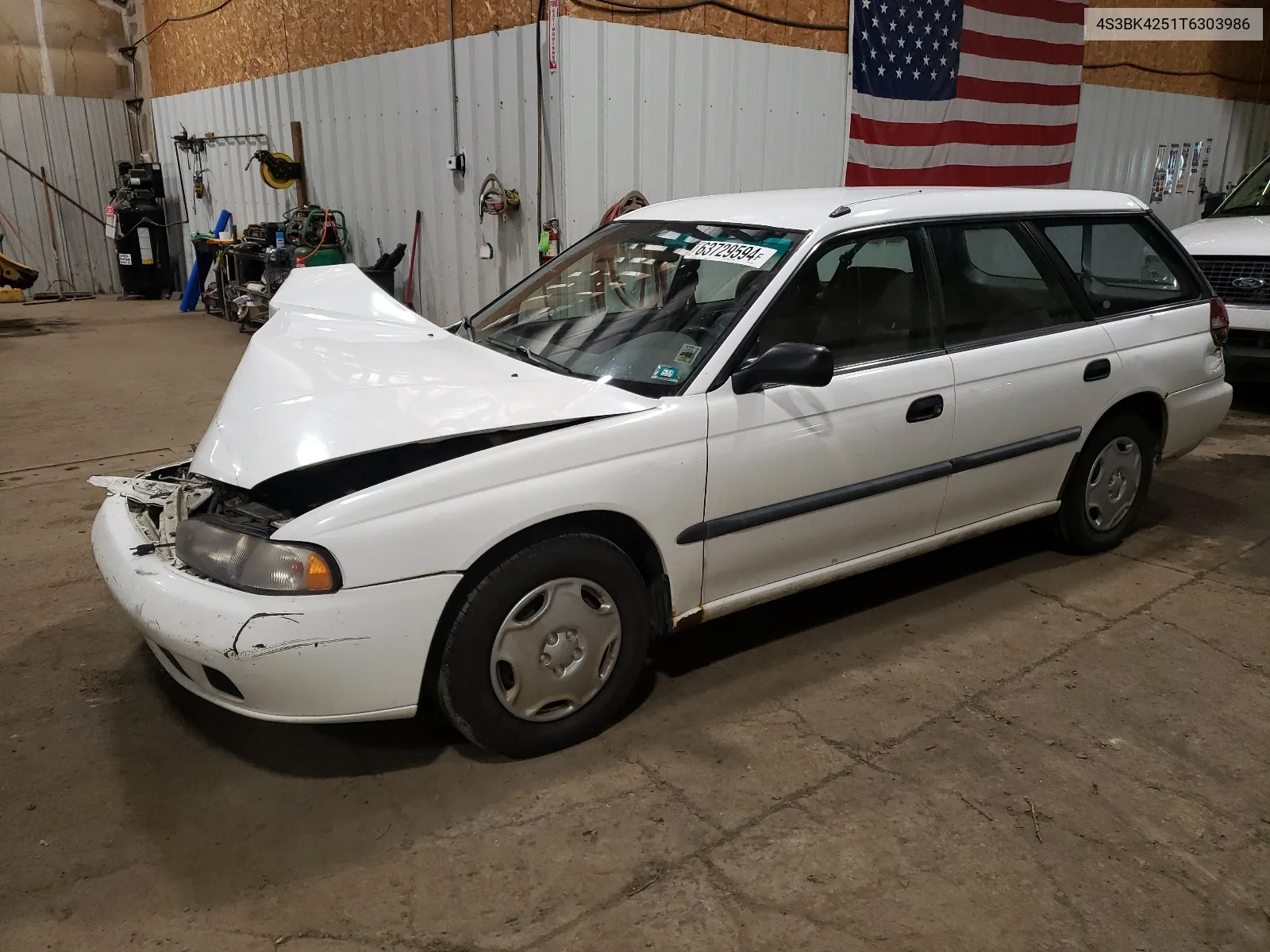 1996 Subaru Legacy Brighton VIN: 4S3BK4251T6303986 Lot: 63729594