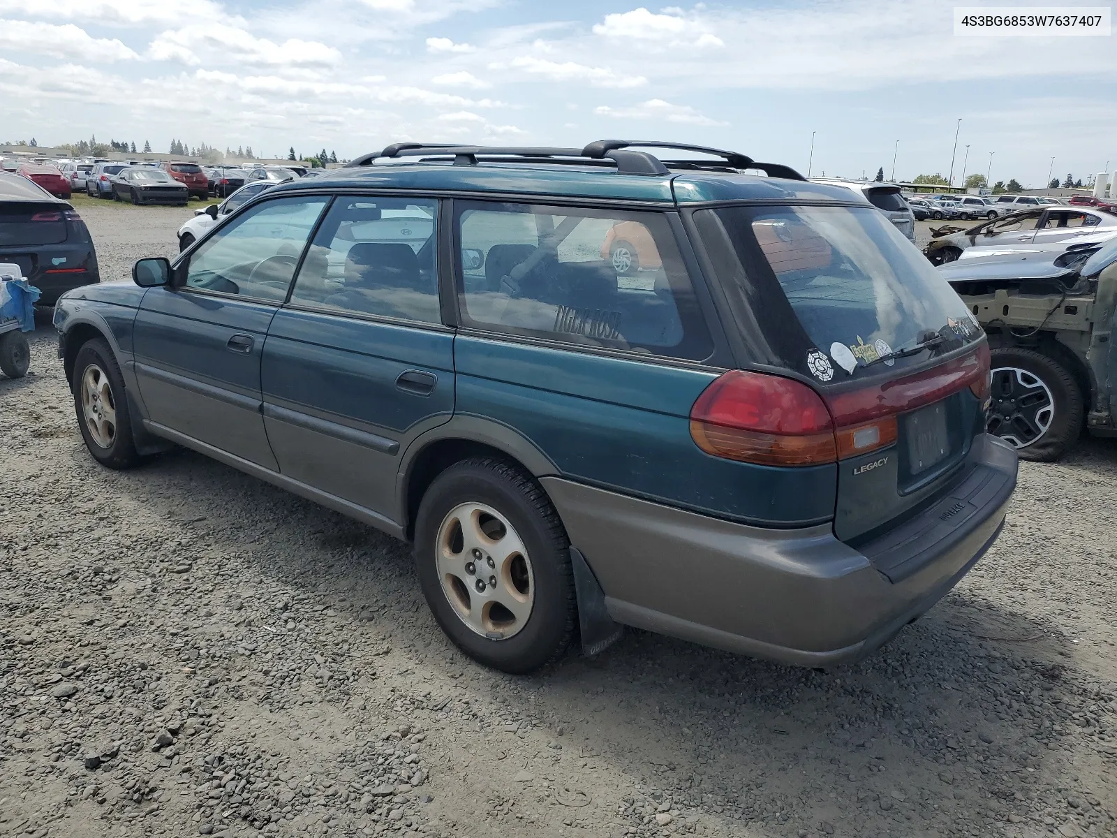 1998 Subaru Legacy 30Th Anniversary Outback VIN: 4S3BG6853W7637407 Lot: 52207014