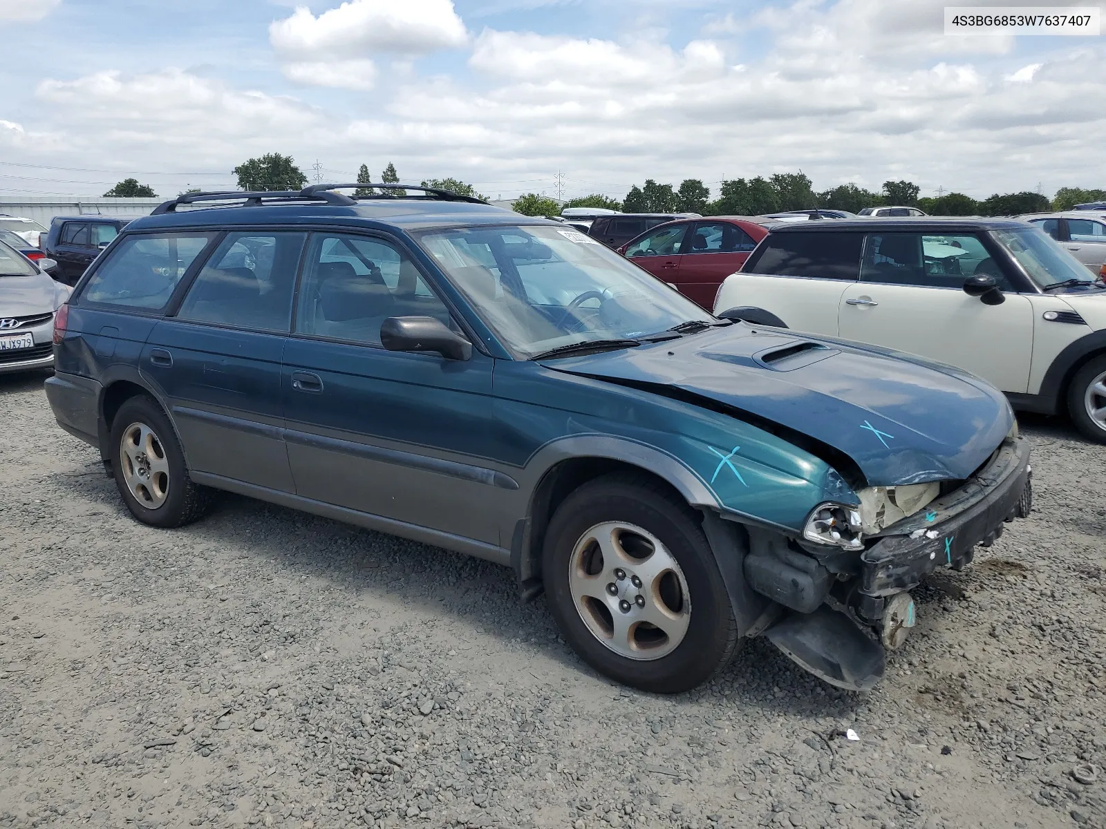 1998 Subaru Legacy 30Th Anniversary Outback VIN: 4S3BG6853W7637407 Lot: 52207014