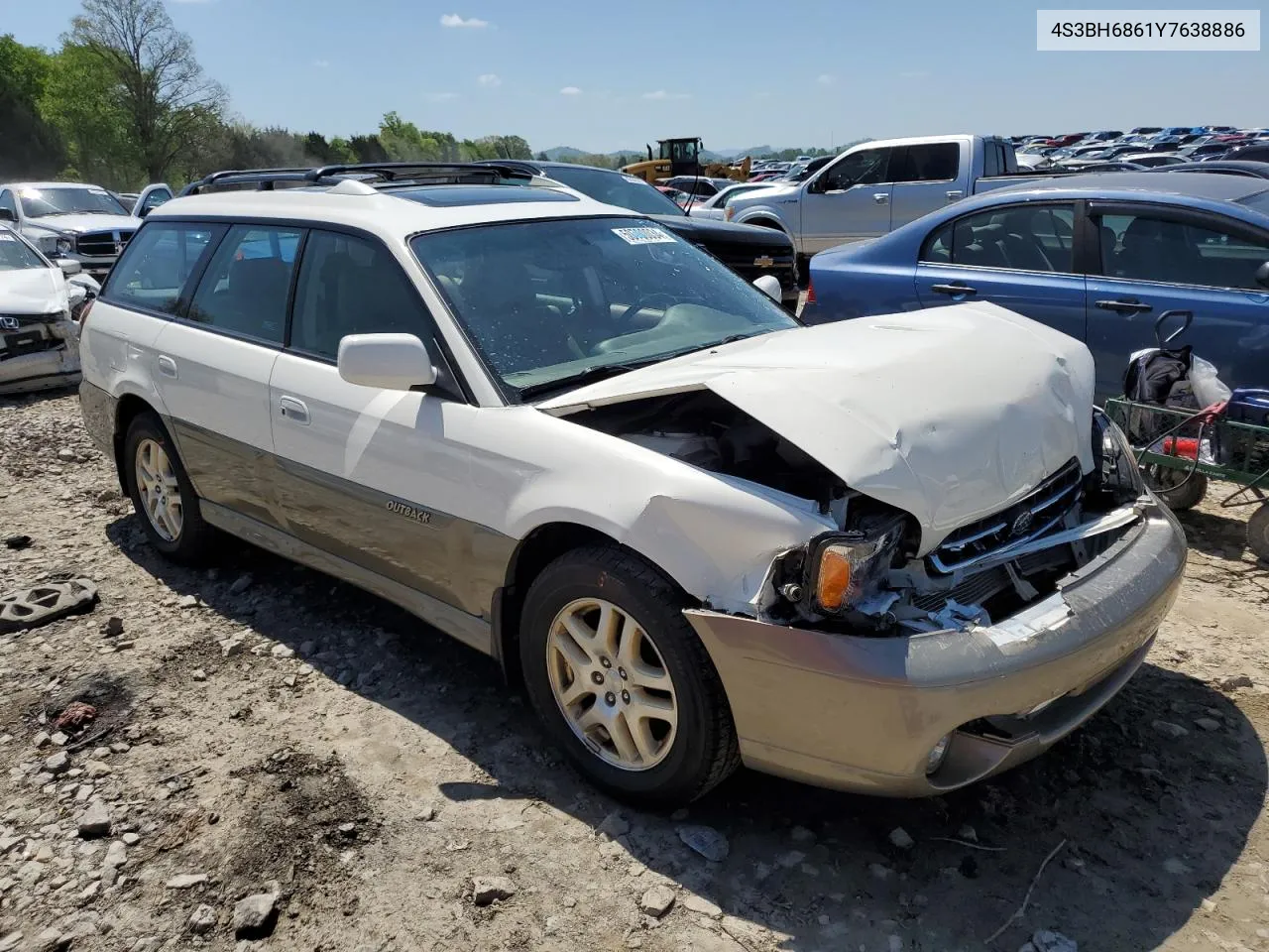 2000 Subaru Legacy Outback Limited VIN: 4S3BH6861Y7638886 Lot: 50790034