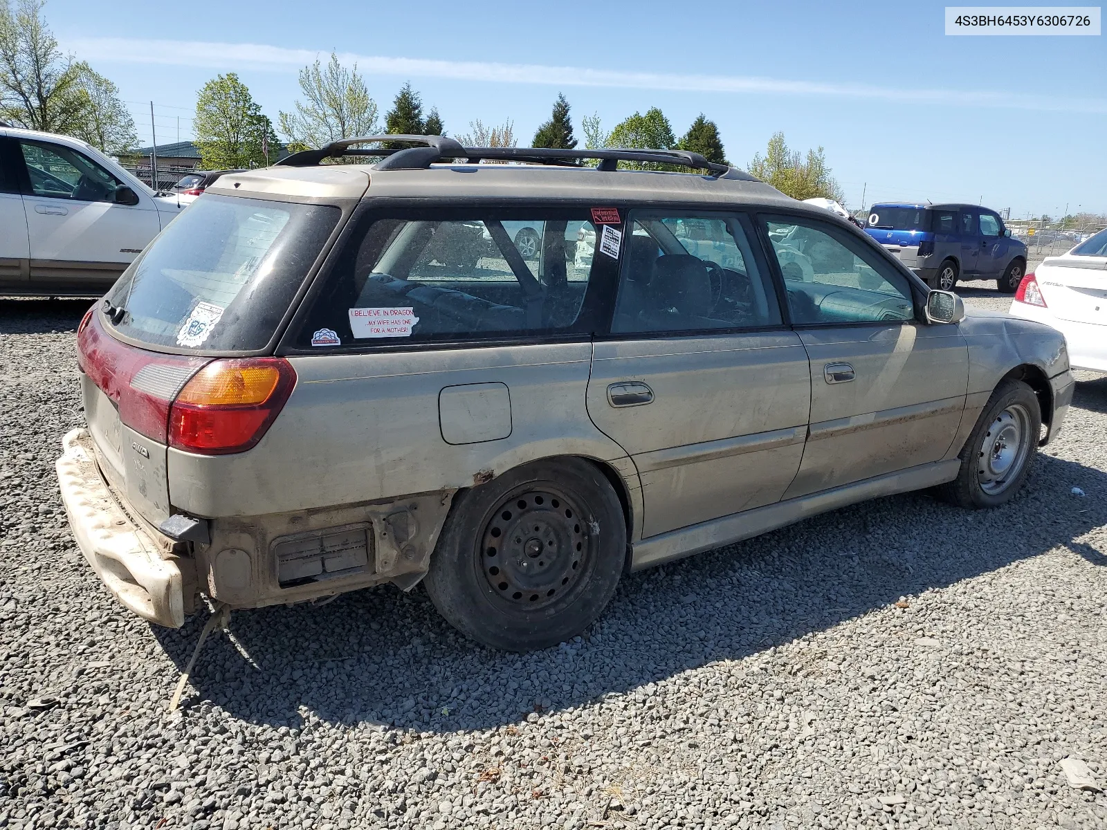 4S3BH6453Y6306726 2000 Subaru Legacy Gt