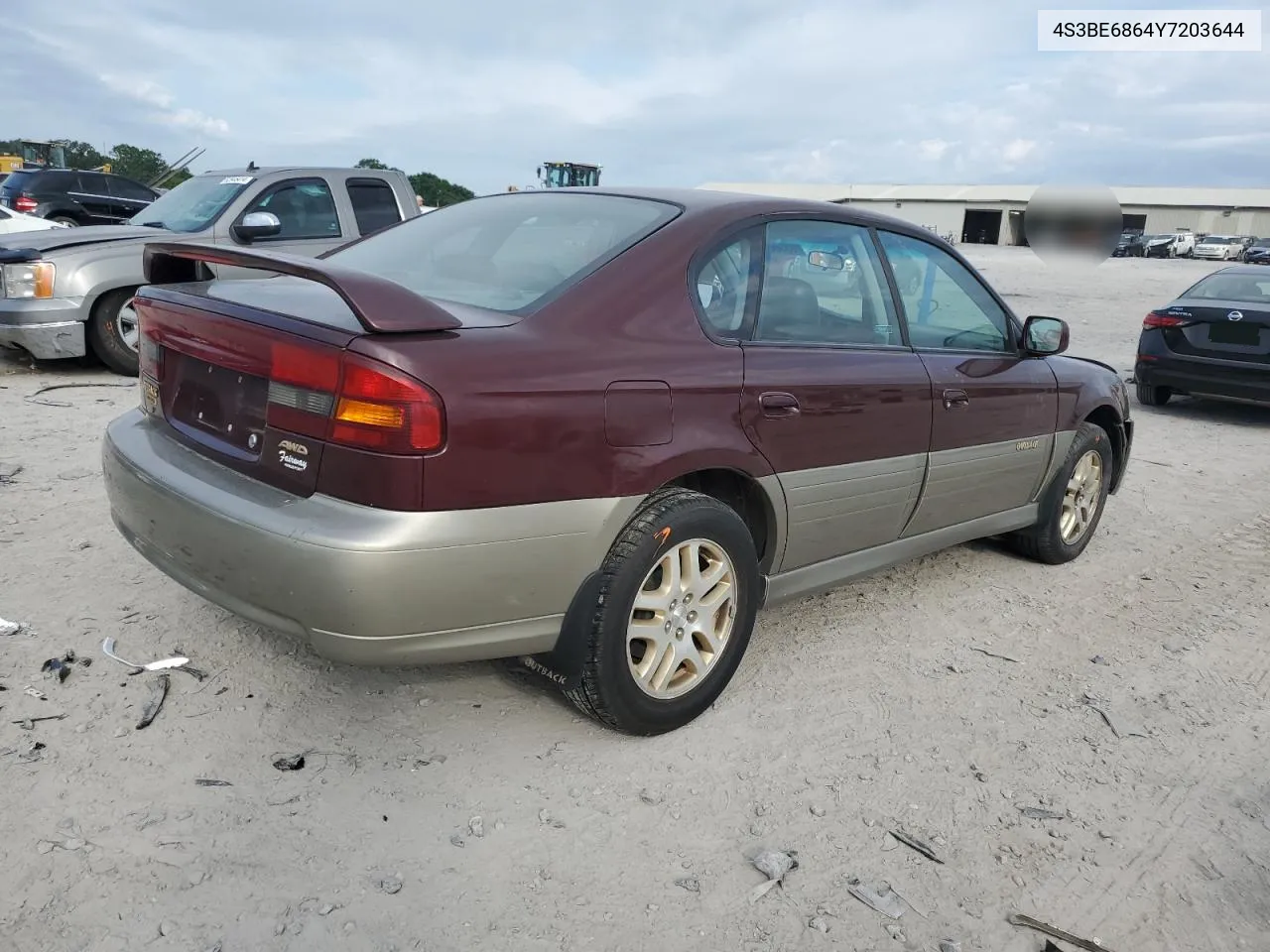 2000 Subaru Legacy Outback Limited VIN: 4S3BE6864Y7203644 Lot: 63390664