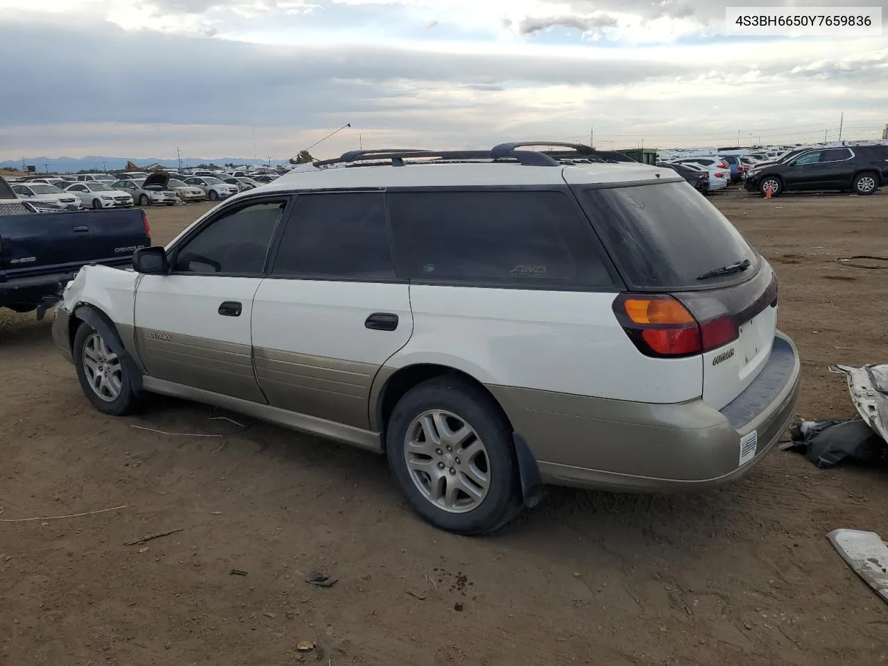 2000 Subaru Legacy Outback VIN: 4S3BH6650Y7659836 Lot: 66362564