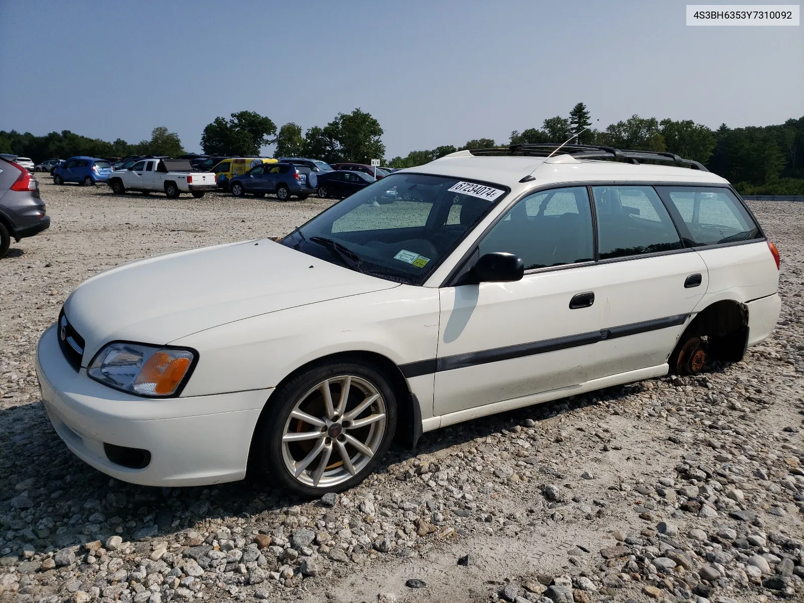 2000 Subaru Legacy L VIN: 4S3BH6353Y7310092 Lot: 67234074