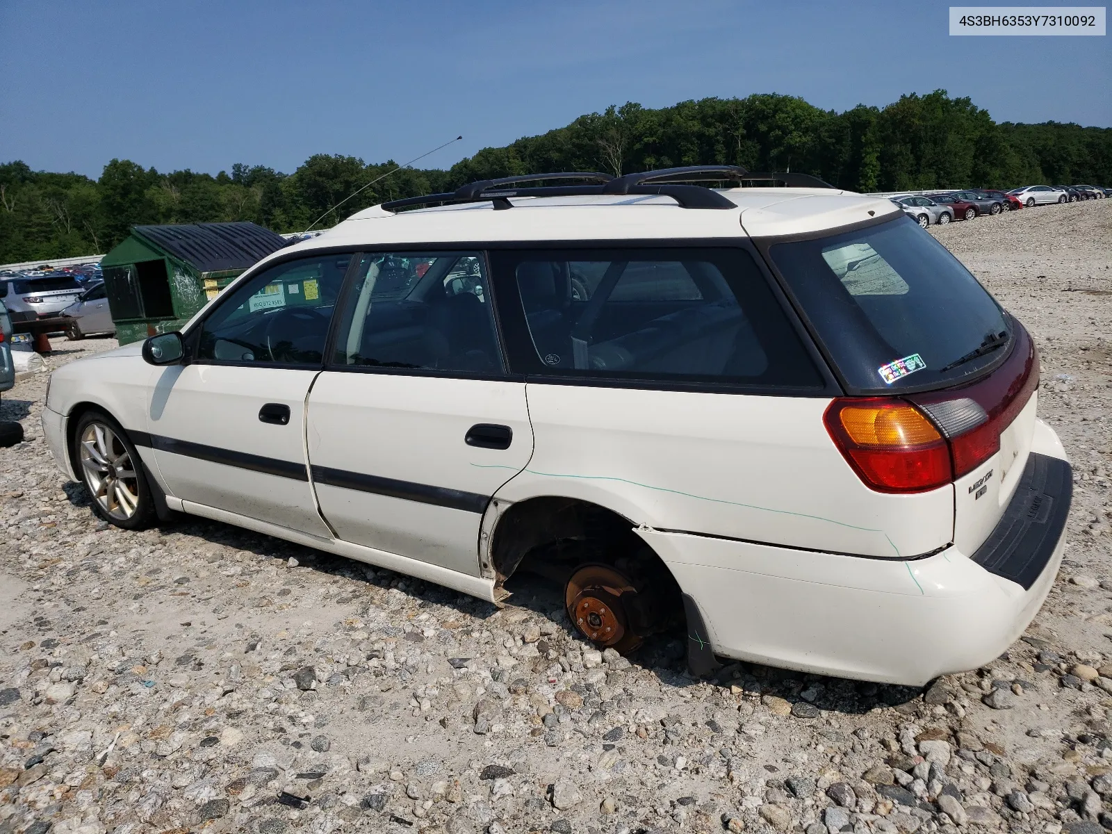 2000 Subaru Legacy L VIN: 4S3BH6353Y7310092 Lot: 67234074