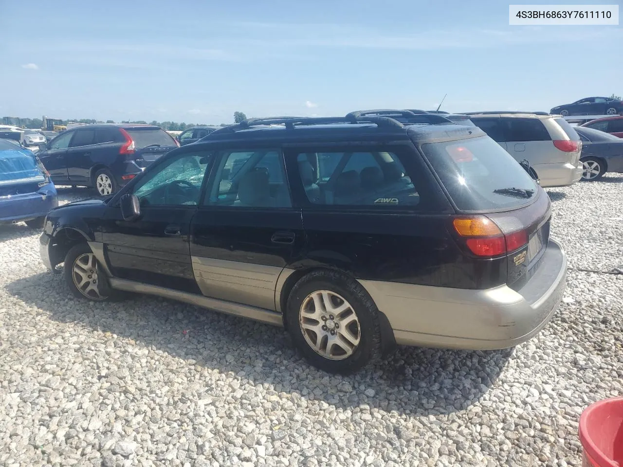 2000 Subaru Legacy Outback Limited VIN: 4S3BH6863Y7611110 Lot: 68133374