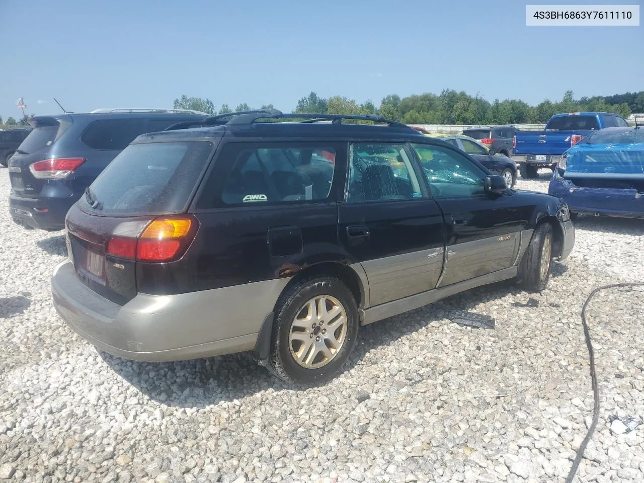 2000 Subaru Legacy Outback Limited VIN: 4S3BH6863Y7611110 Lot: 68133374