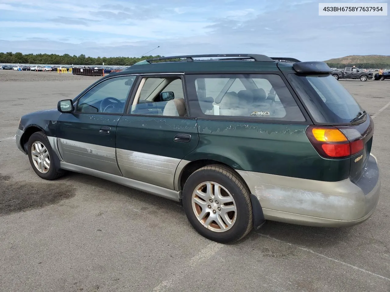 2000 Subaru Legacy Outback Awp VIN: 4S3BH6758Y7637954 Lot: 71824014