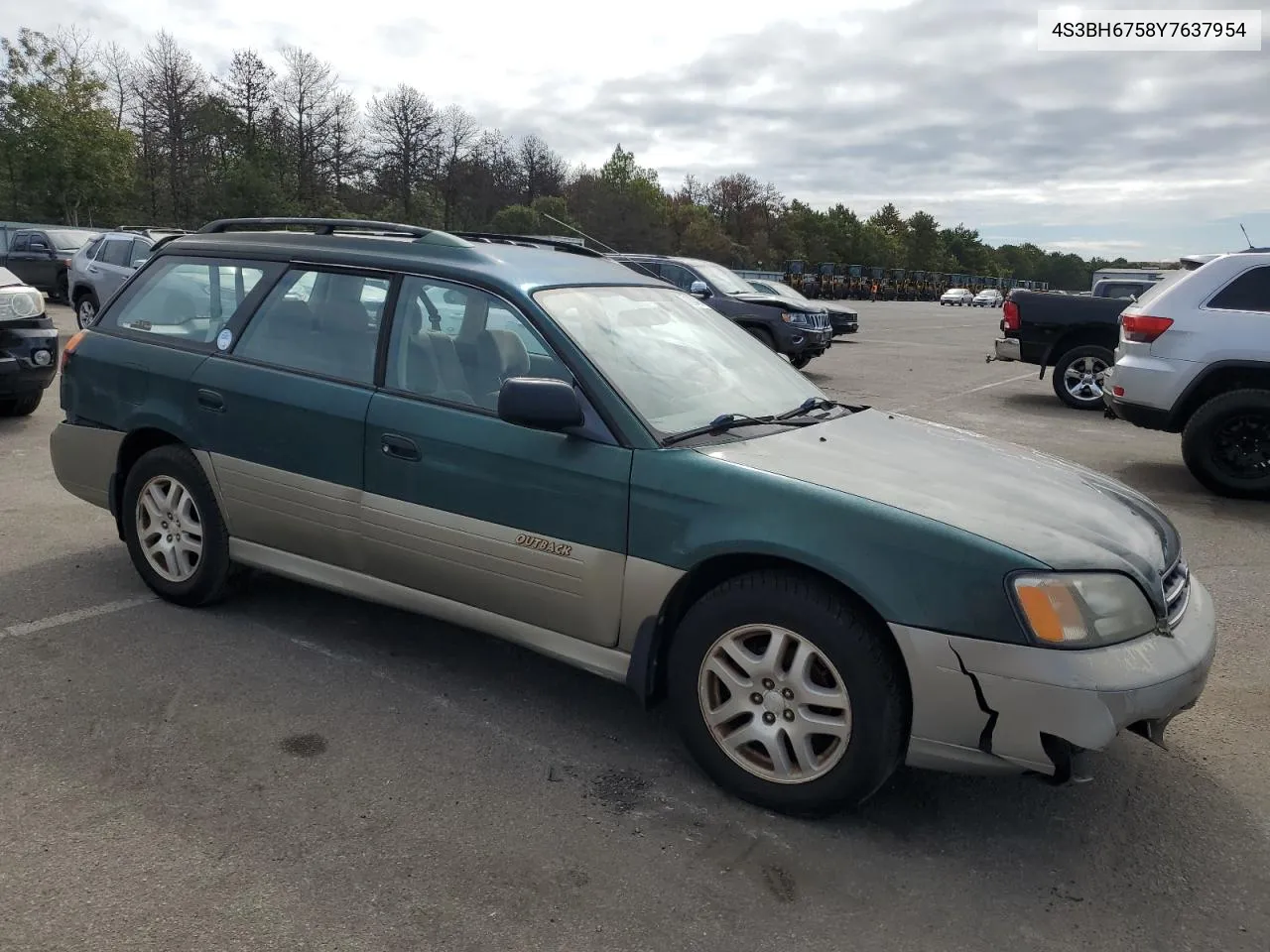 2000 Subaru Legacy Outback Awp VIN: 4S3BH6758Y7637954 Lot: 71824014