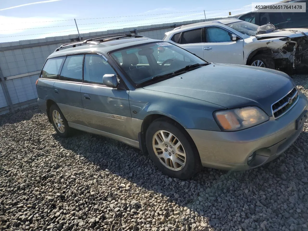 2001 Subaru Legacy Outback H6 3.0 Ll Bean VIN: 4S3BH806517641478 Lot: 51493544