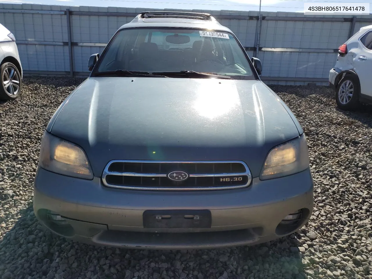 2001 Subaru Legacy Outback H6 3.0 Ll Bean VIN: 4S3BH806517641478 Lot: 51493544