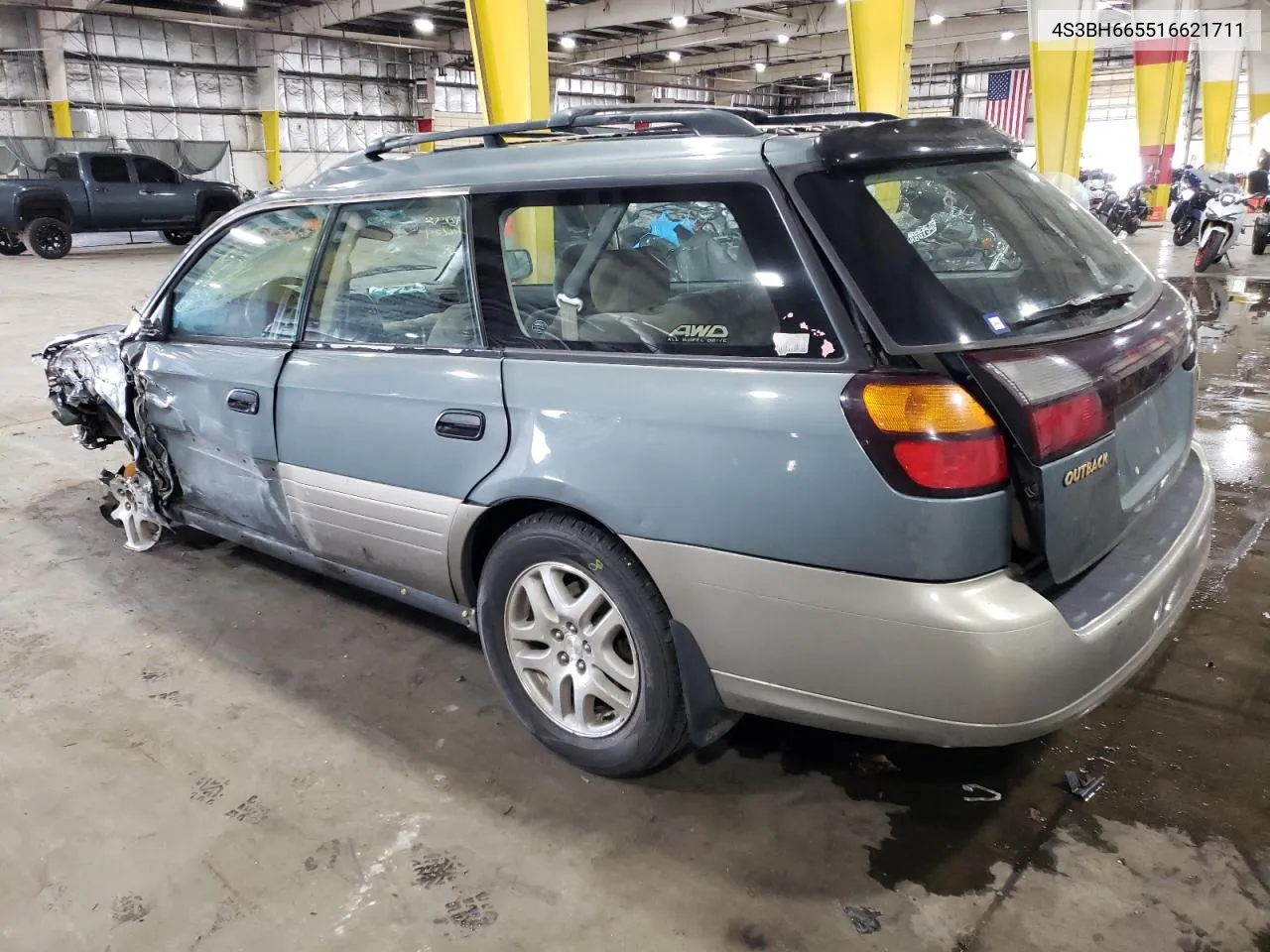 2001 Subaru Legacy Outback VIN: 4S3BH665516621711 Lot: 52516234