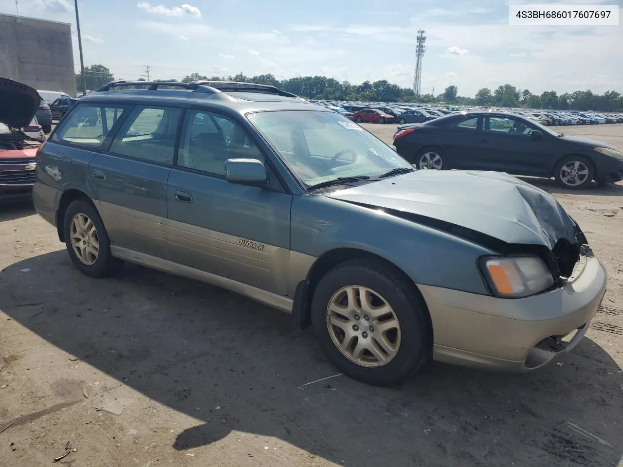 2001 Subaru Legacy Outback Limited VIN: 4S3BH686017607697 Lot: 55689134