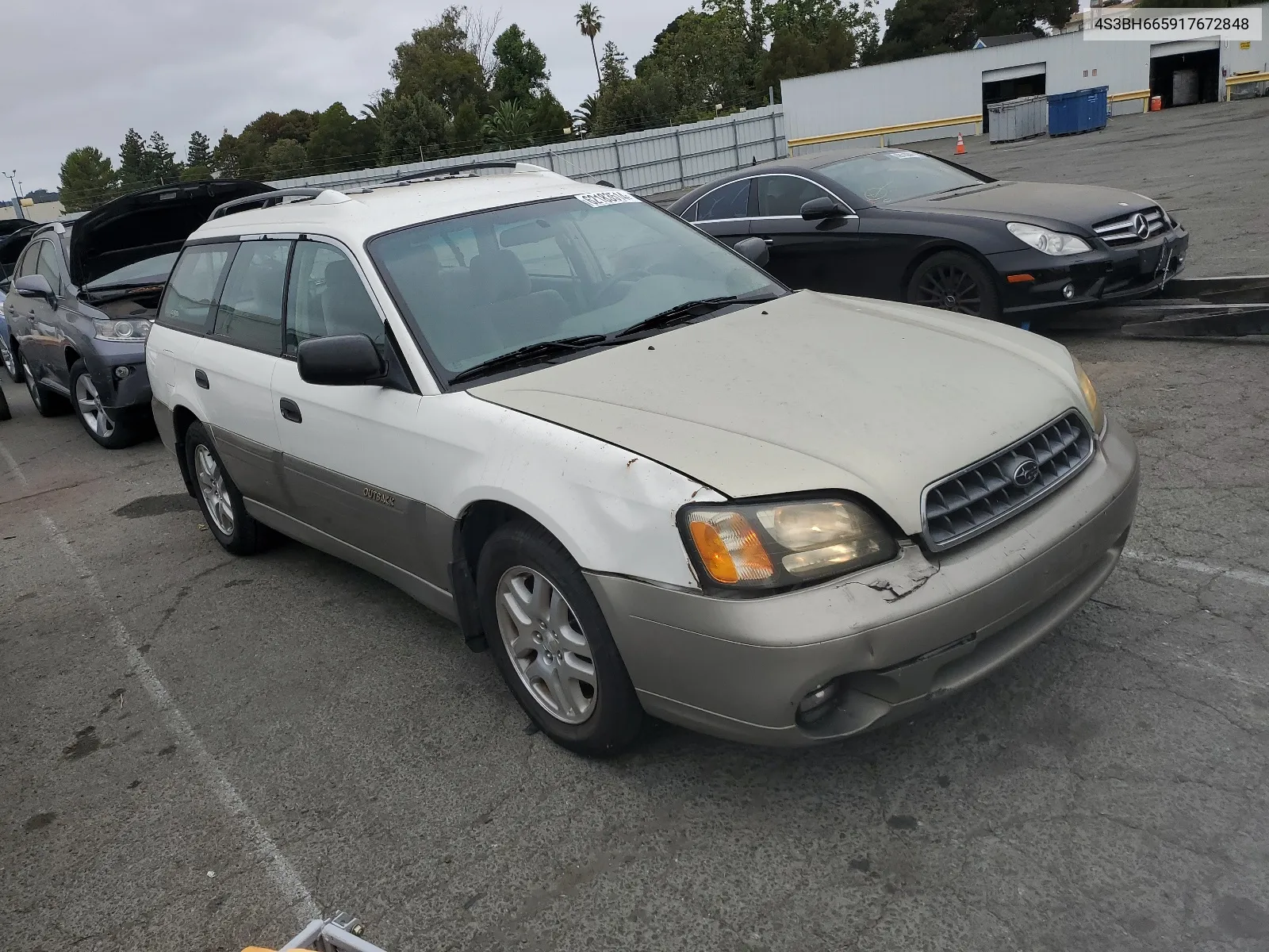 2001 Subaru Legacy Outback VIN: 4S3BH665917672848 Lot: 62183514