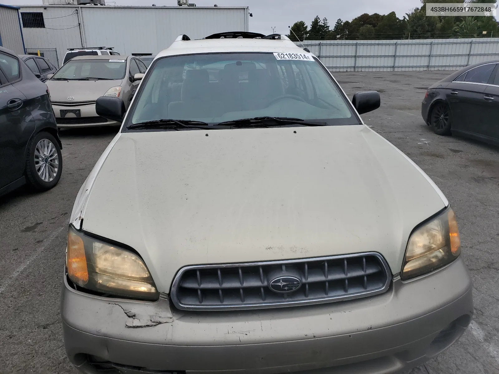 2001 Subaru Legacy Outback VIN: 4S3BH665917672848 Lot: 62183514