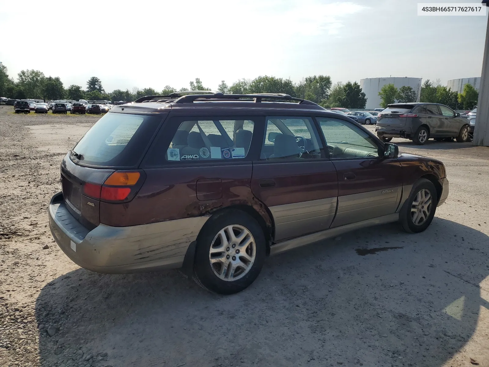 2001 Subaru Legacy Outback VIN: 4S3BH665717627617 Lot: 64109814