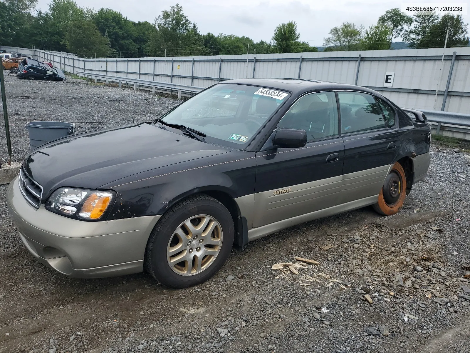 2001 Subaru Legacy Outback Limited VIN: 4S3BE686717203238 Lot: 64550334