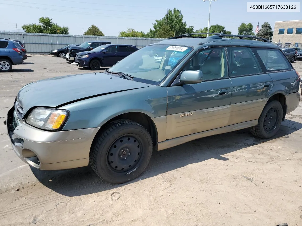 2001 Subaru Legacy Outback VIN: 4S3BH665717633126 Lot: 64682644