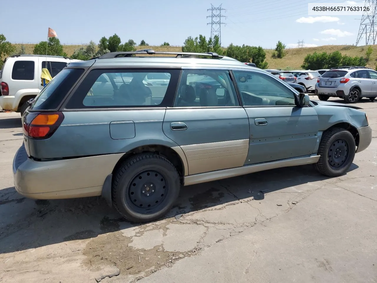 2001 Subaru Legacy Outback VIN: 4S3BH665717633126 Lot: 64682644