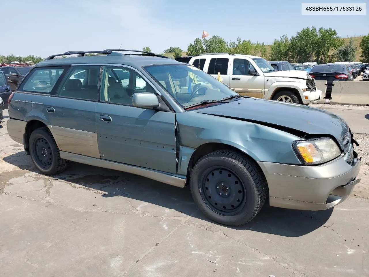 4S3BH665717633126 2001 Subaru Legacy Outback