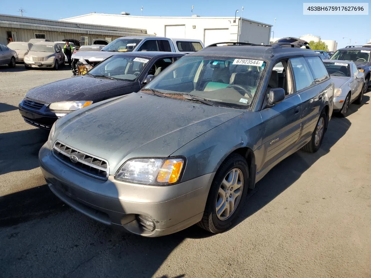 2001 Subaru Legacy Outback Awp VIN: 4S3BH675917627696 Lot: 67923544