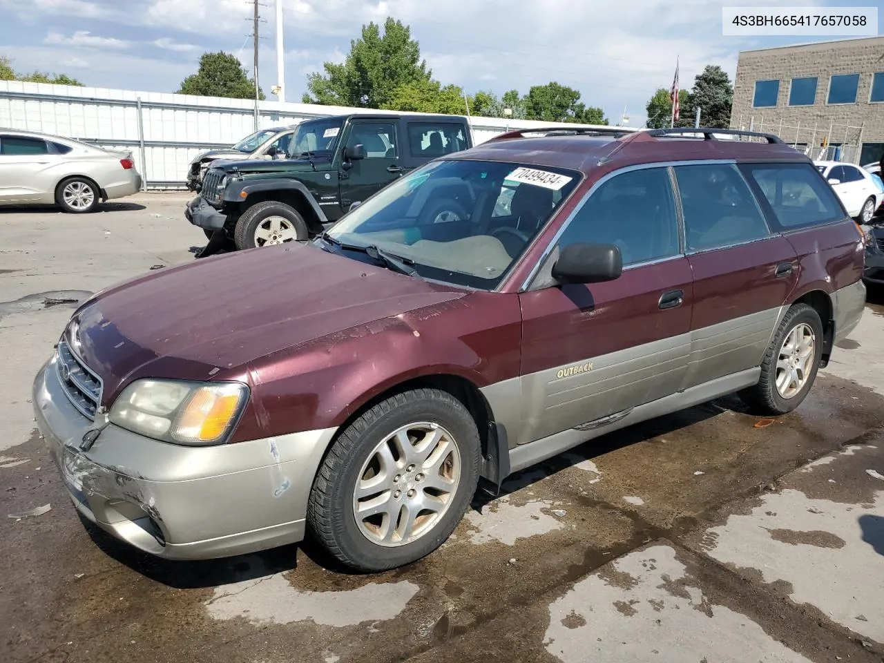 4S3BH665417657058 2001 Subaru Legacy Outback