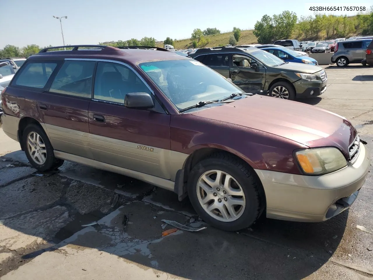 2001 Subaru Legacy Outback VIN: 4S3BH665417657058 Lot: 70499434