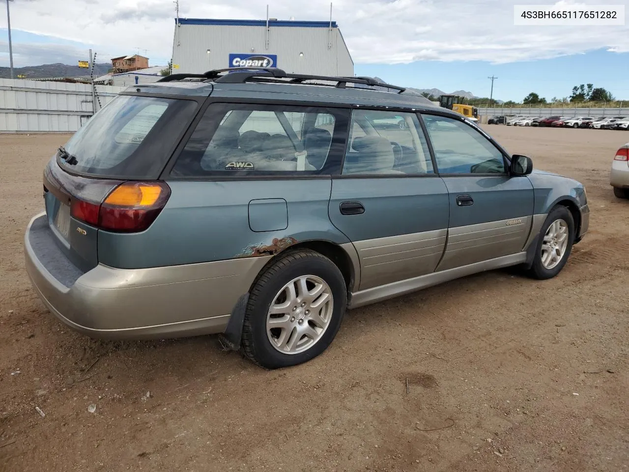 2001 Subaru Legacy Outback VIN: 4S3BH665117651282 Lot: 71838034