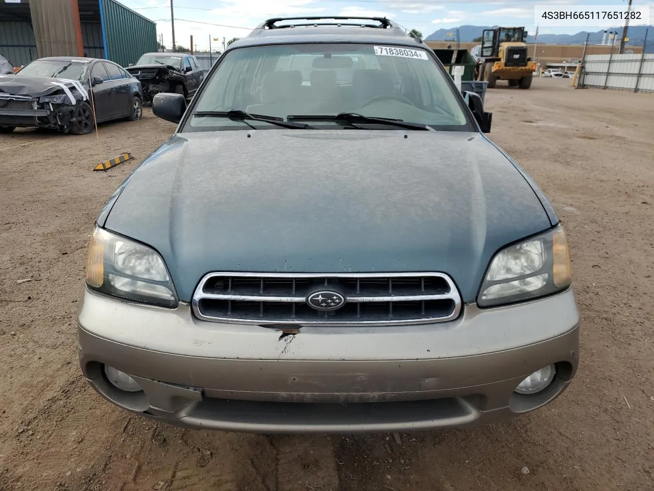 2001 Subaru Legacy Outback VIN: 4S3BH665117651282 Lot: 71838034