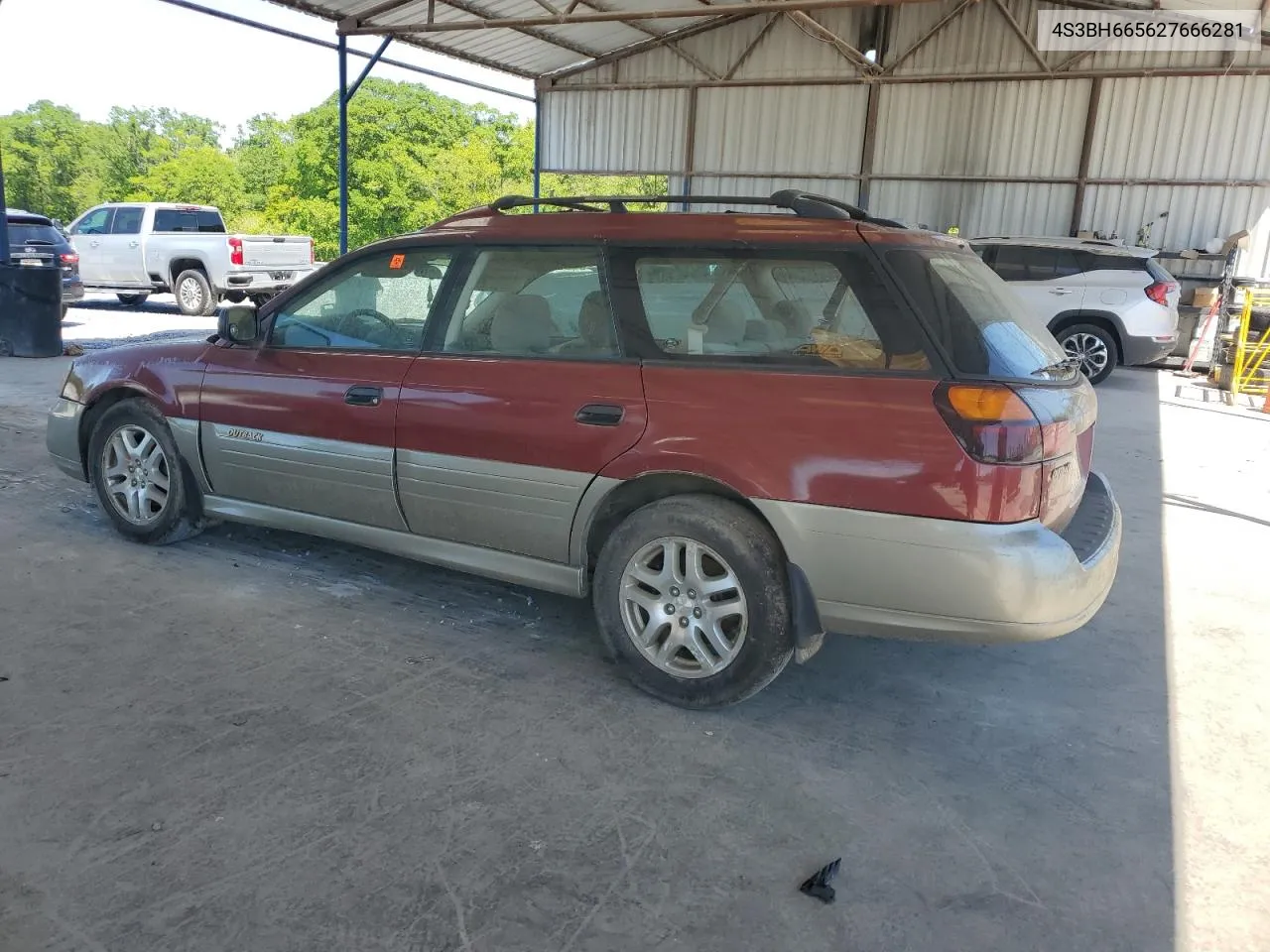 2002 Subaru Legacy Outback VIN: 4S3BH665627666281 Lot: 51736524