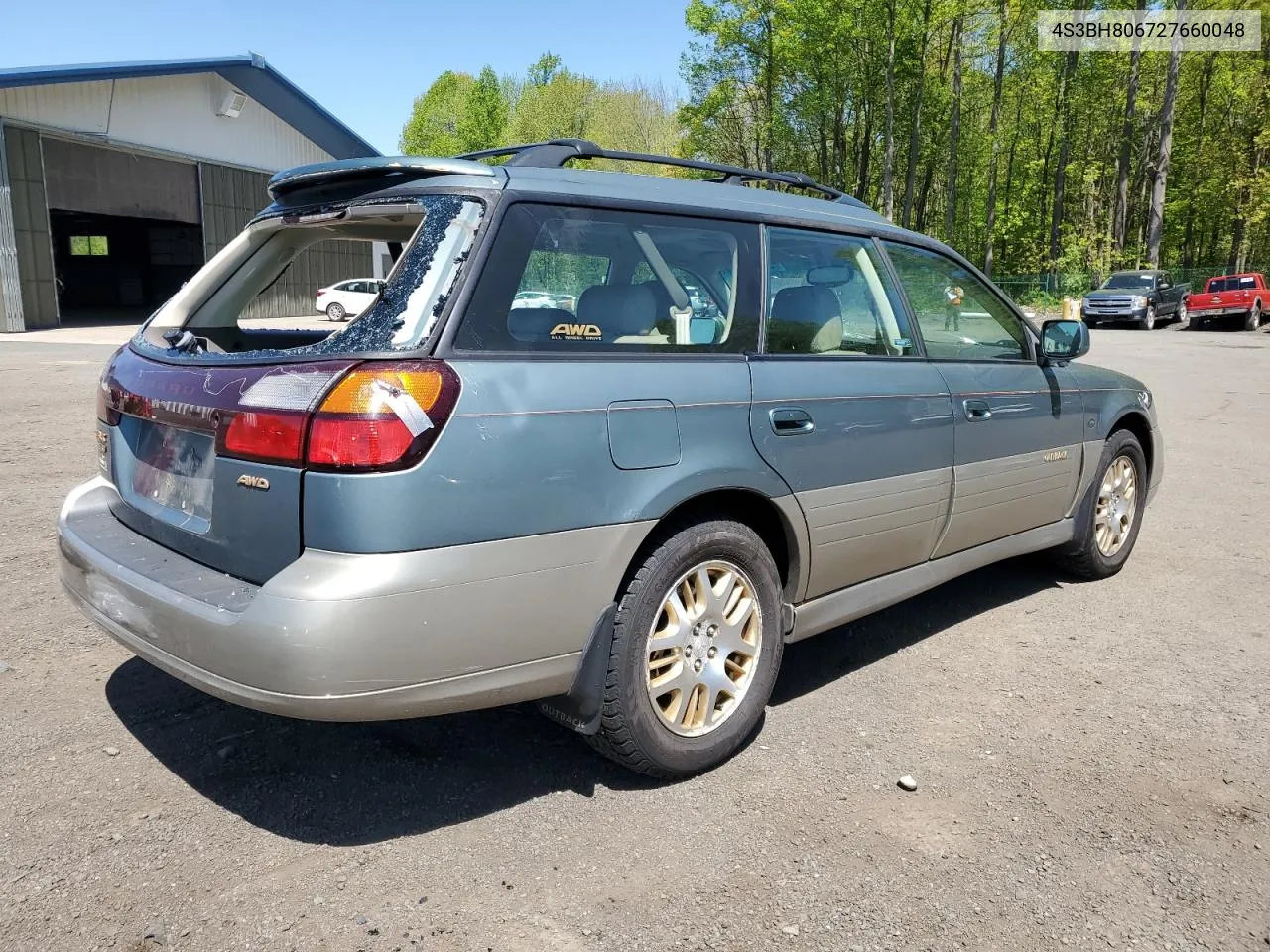 2002 Subaru Legacy Outback H6 3.0 Ll Bean VIN: 4S3BH806727660048 Lot: 53754894