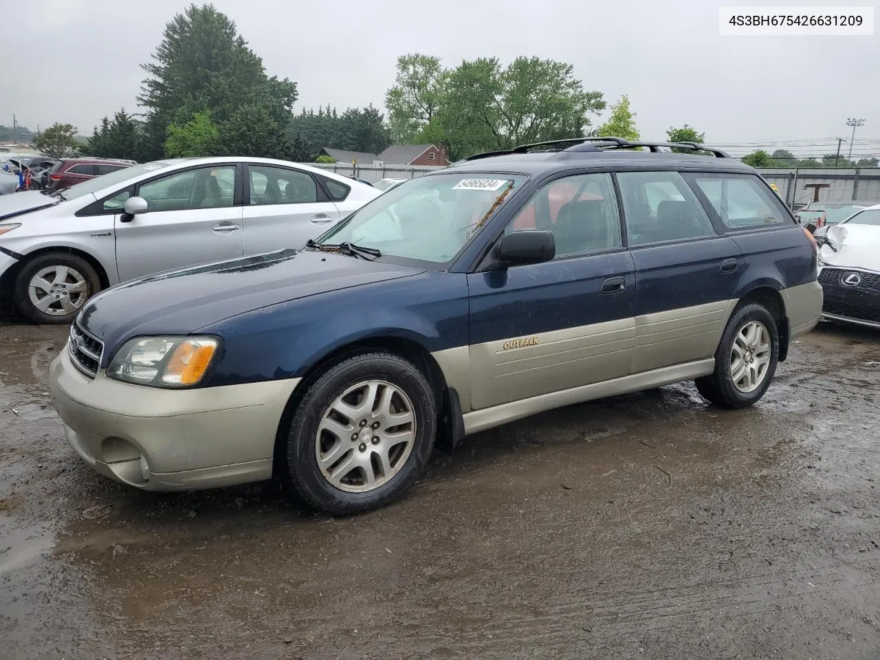 2002 Subaru Legacy Outback Awp VIN: 4S3BH675426631209 Lot: 54985034