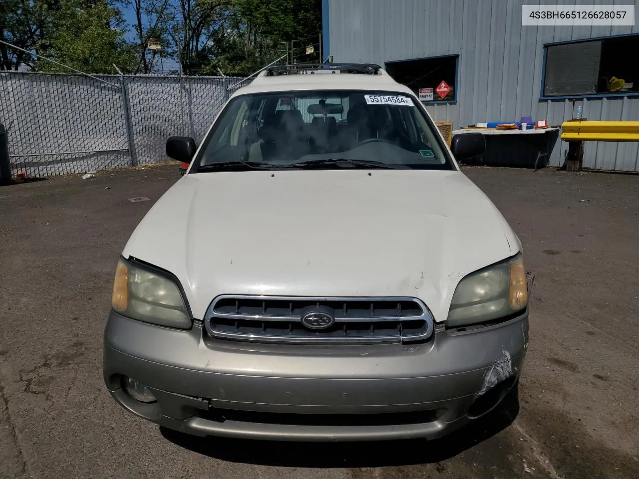 2002 Subaru Legacy Outback VIN: 4S3BH665126628057 Lot: 55754584