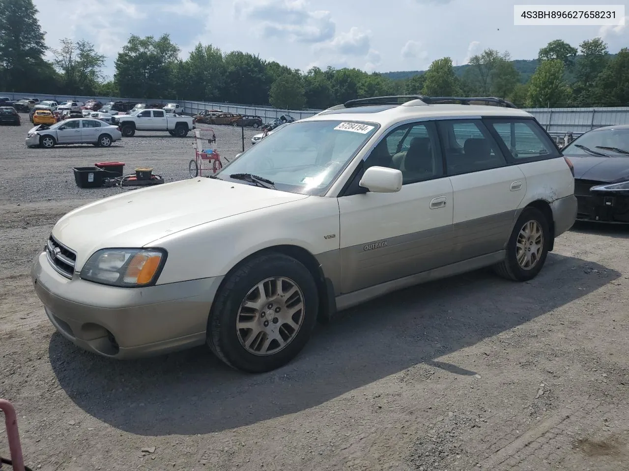 4S3BH896627658231 2002 Subaru Legacy Outback H6 3.0 Vdc