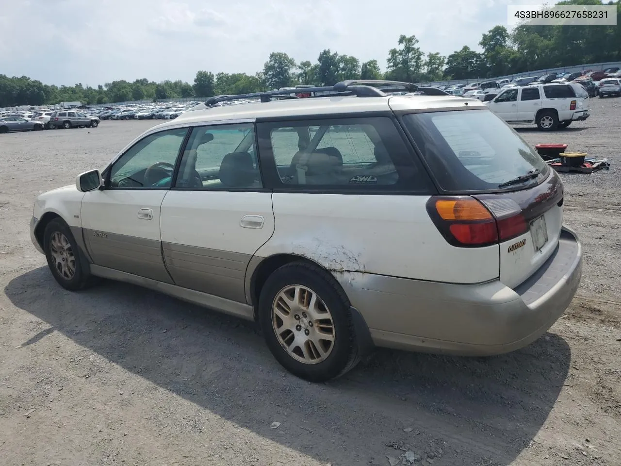 2002 Subaru Legacy Outback H6 3.0 Vdc VIN: 4S3BH896627658231 Lot: 57284194