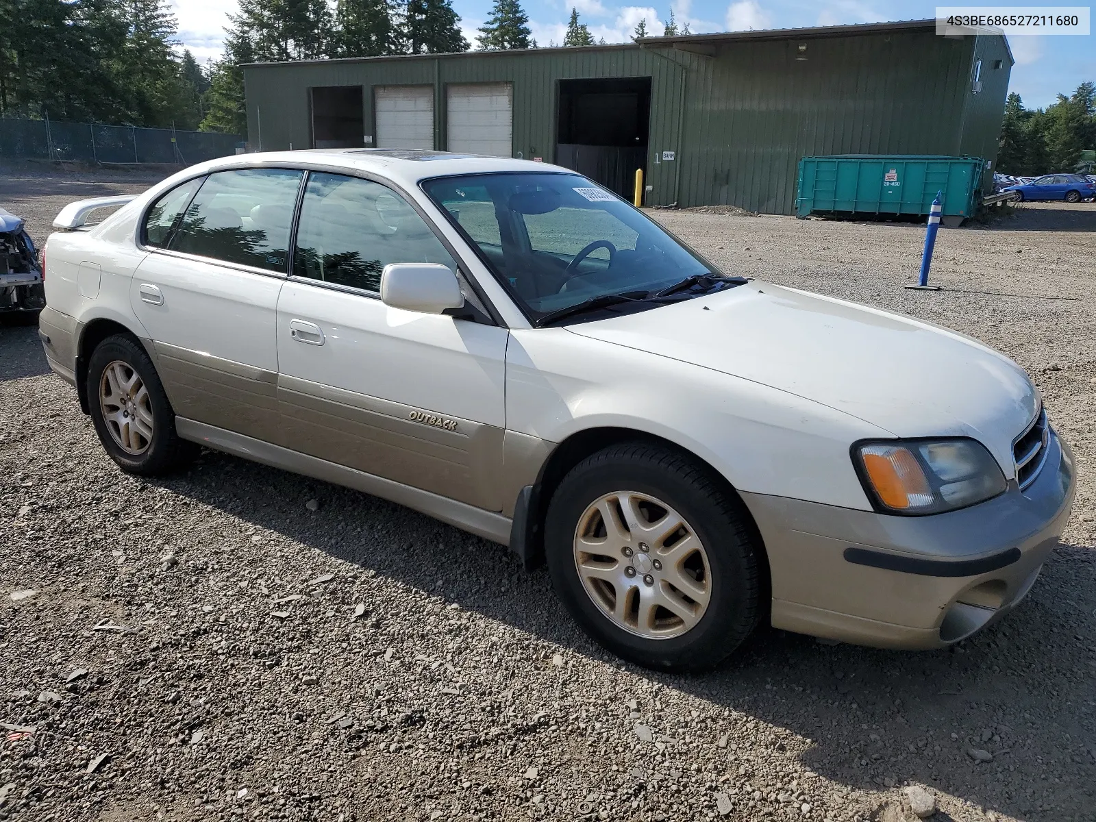 2002 Subaru Legacy Outback Limited VIN: 4S3BE686527211680 Lot: 60982504