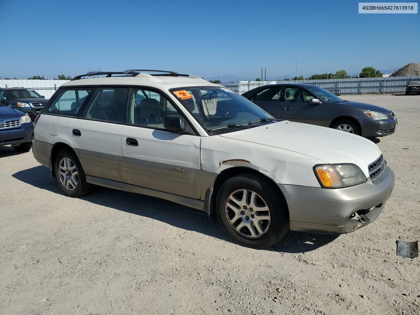 2002 Subaru Legacy Outback VIN: 4S3BH665427613918 Lot: 65019904