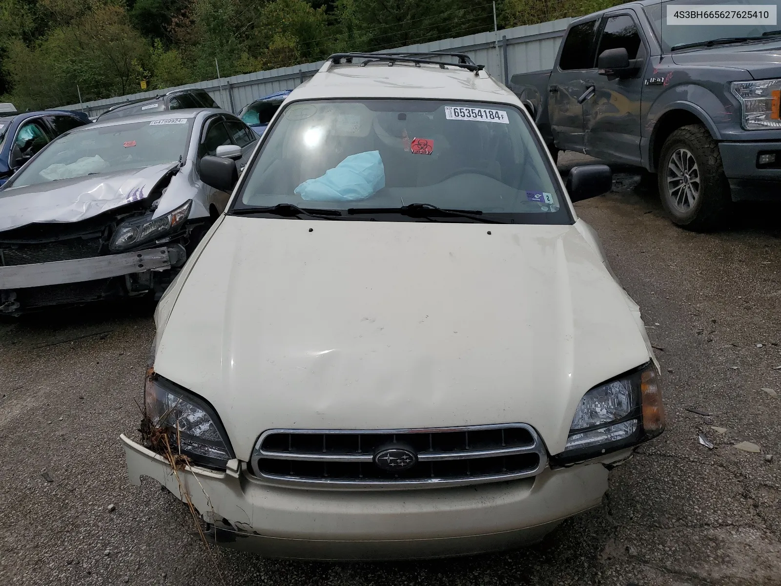 2002 Subaru Legacy Outback VIN: 4S3BH665627625410 Lot: 65354184