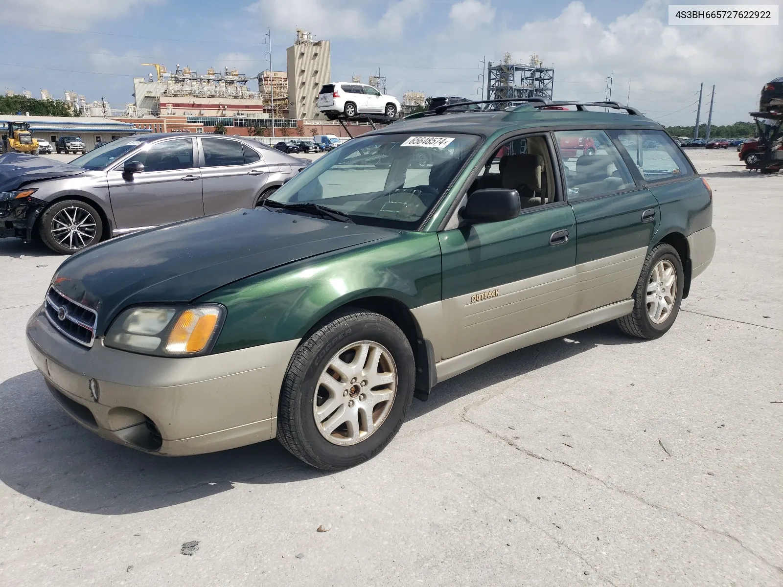 2002 Subaru Legacy Outback VIN: 4S3BH665727622922 Lot: 65648574