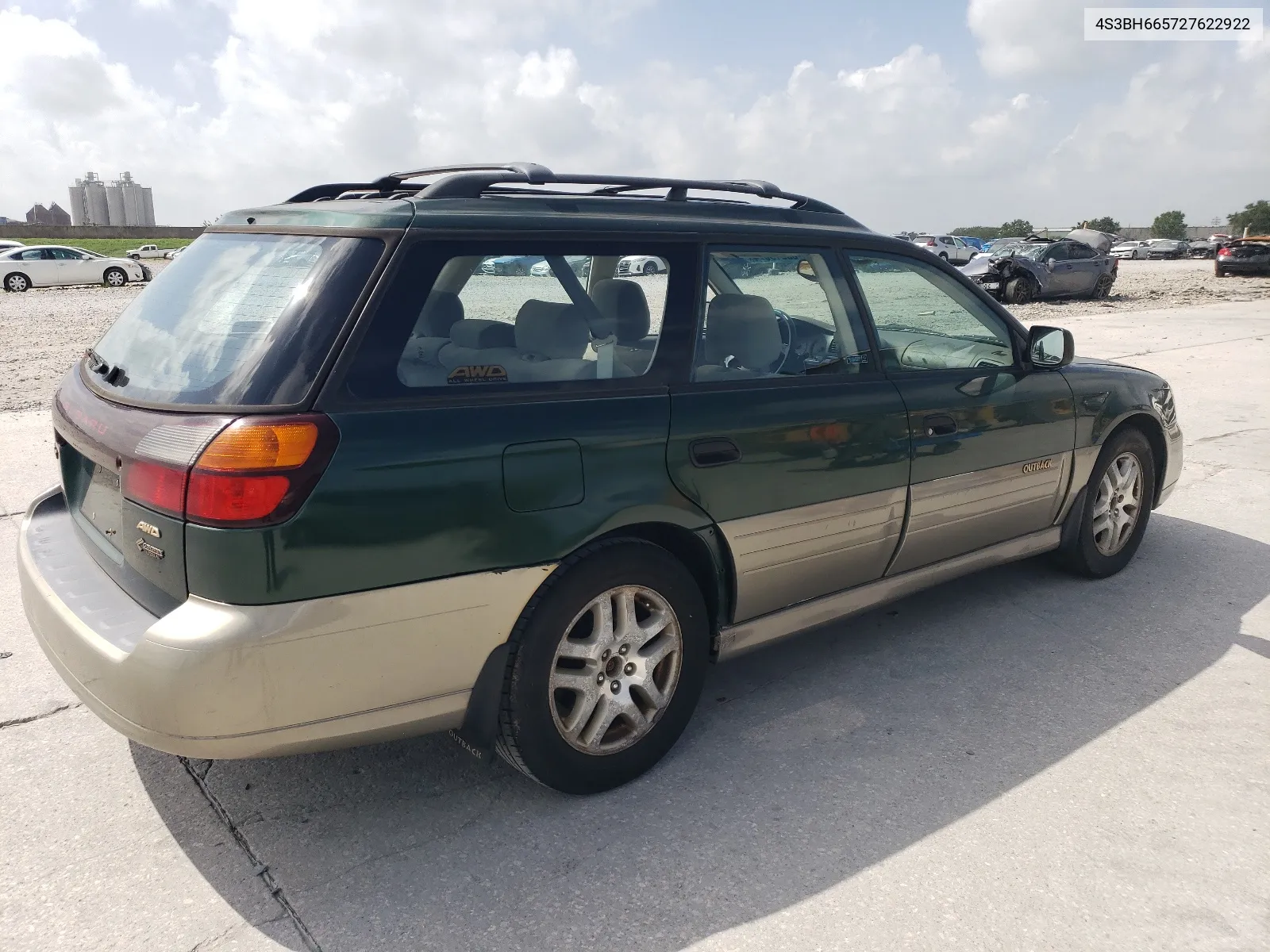 2002 Subaru Legacy Outback VIN: 4S3BH665727622922 Lot: 65648574