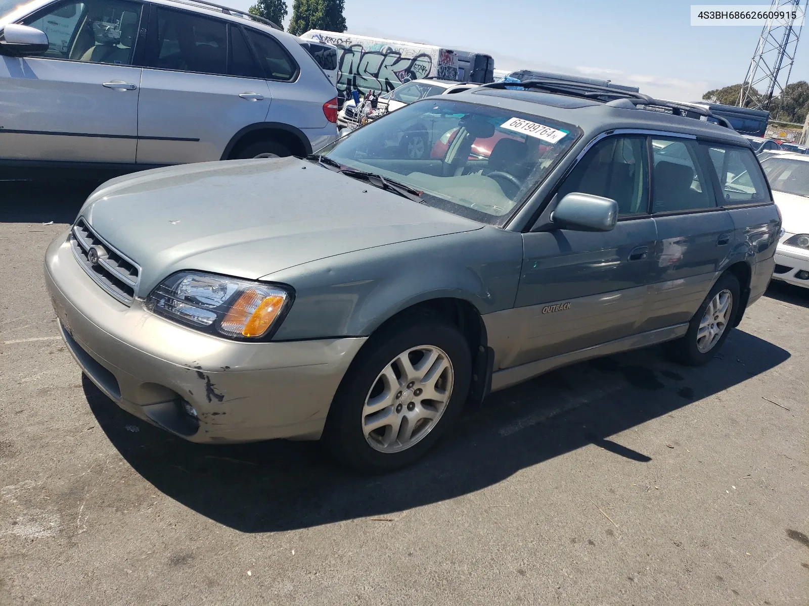 2002 Subaru Legacy Outback Limited VIN: 4S3BH686626609915 Lot: 66199764