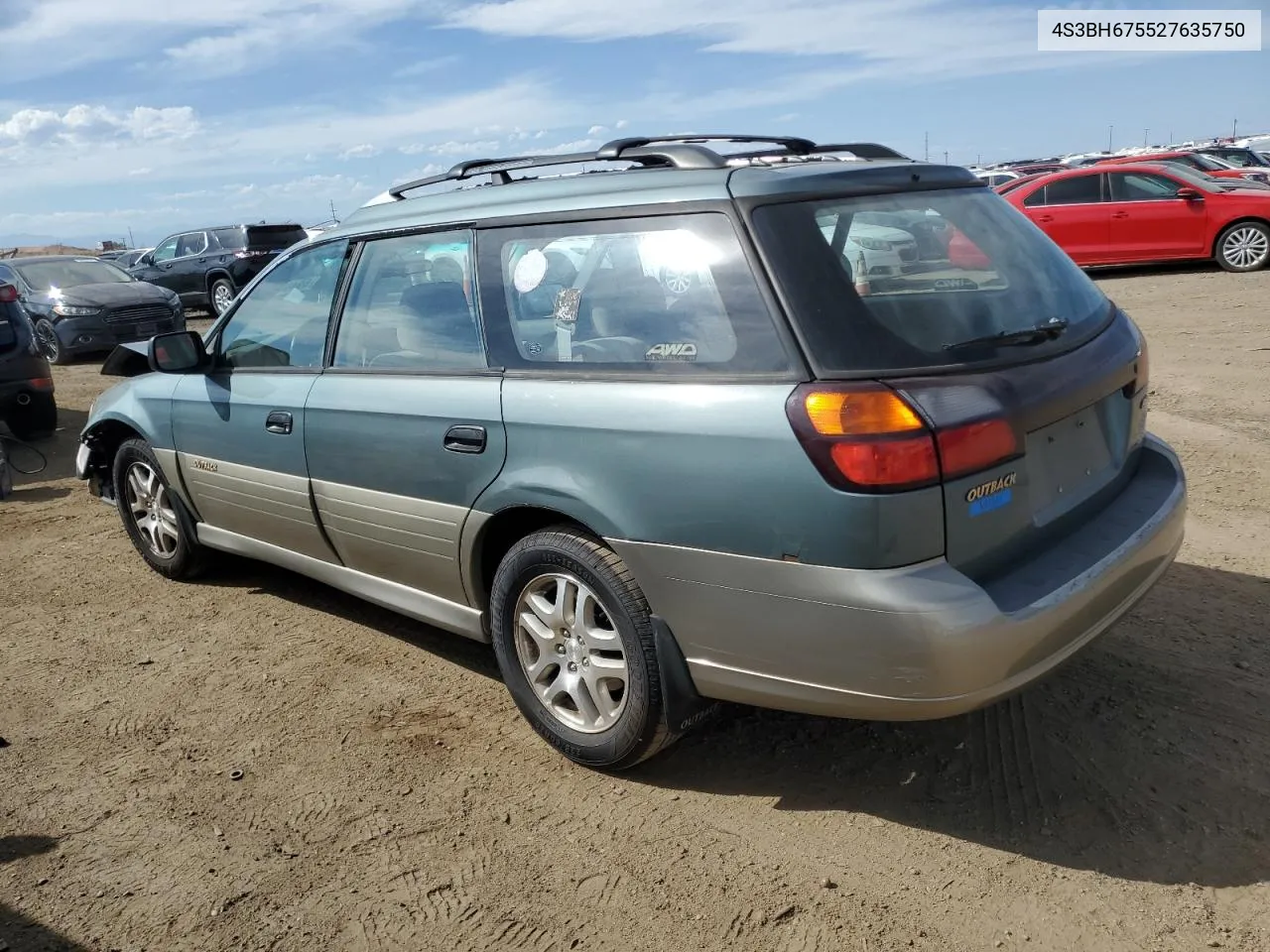 2002 Subaru Legacy Outback Awp VIN: 4S3BH675527635750 Lot: 69400314