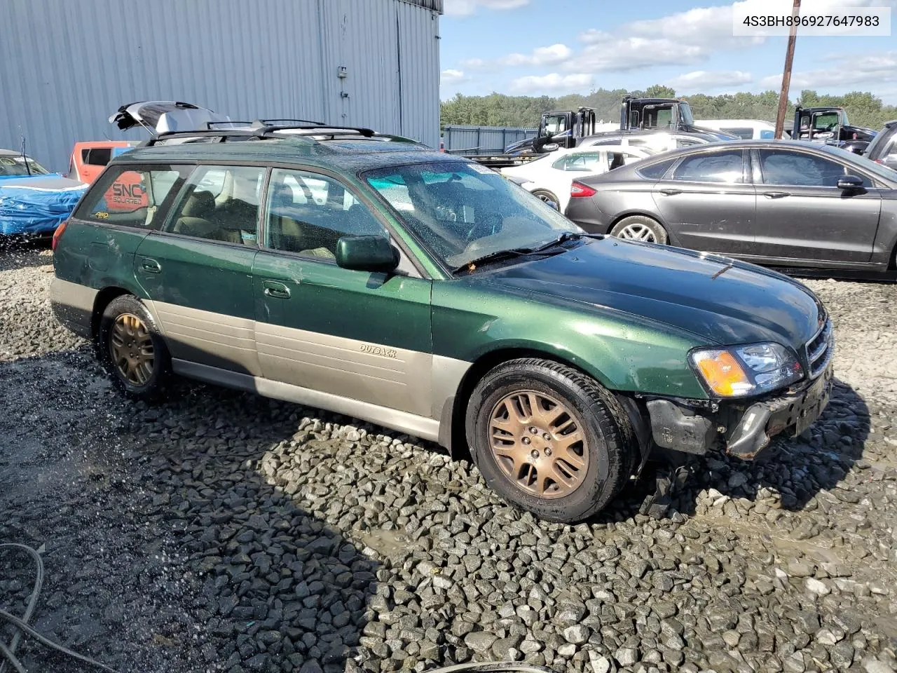 4S3BH896927647983 2002 Subaru Legacy Outback H6 3.0 Vdc