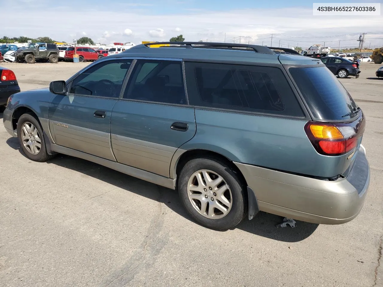 2002 Subaru Legacy Outback VIN: 4S3BH665227603386 Lot: 70613504