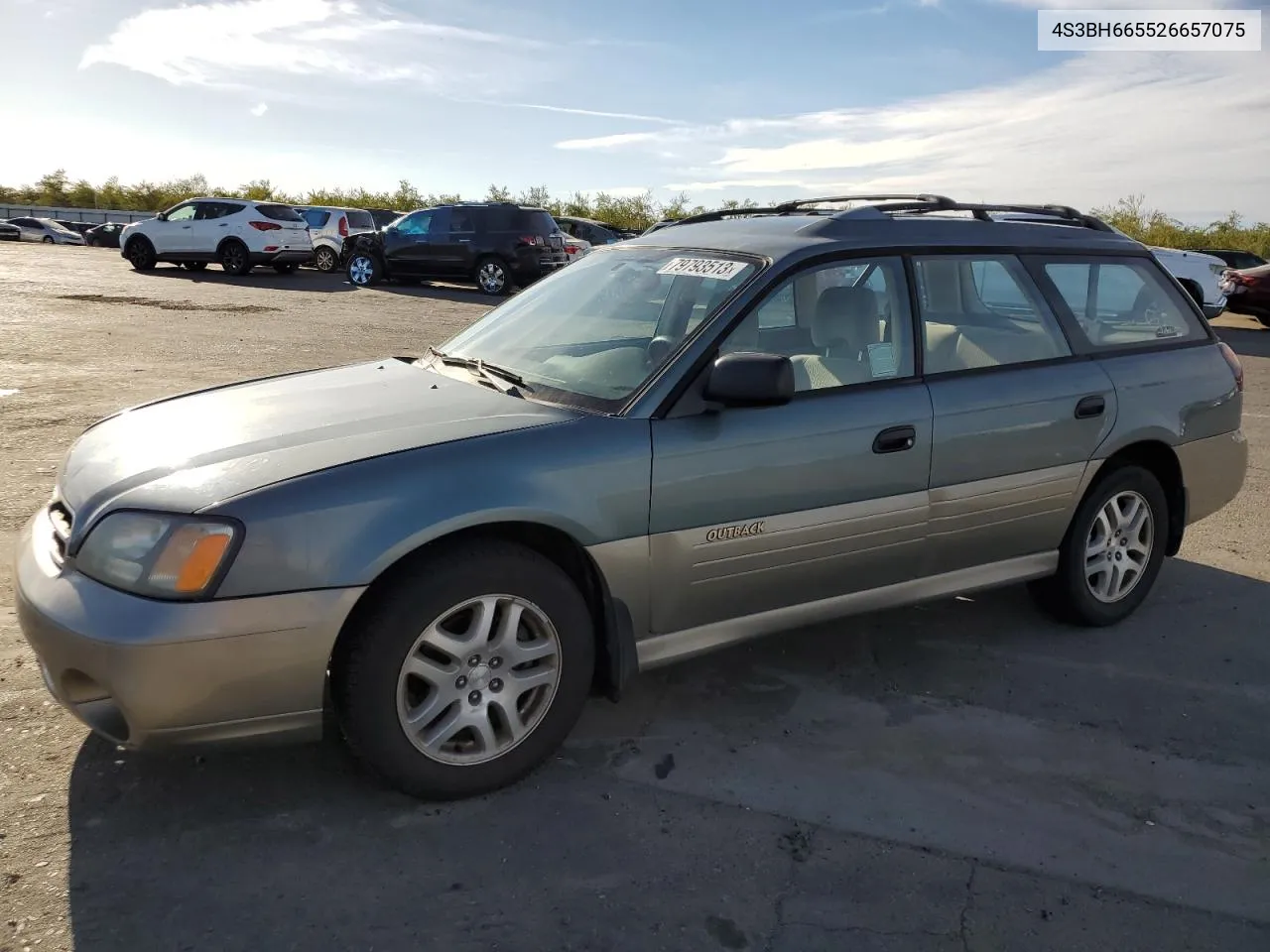 2002 Subaru Legacy Outback VIN: 4S3BH665526657075 Lot: 79793513