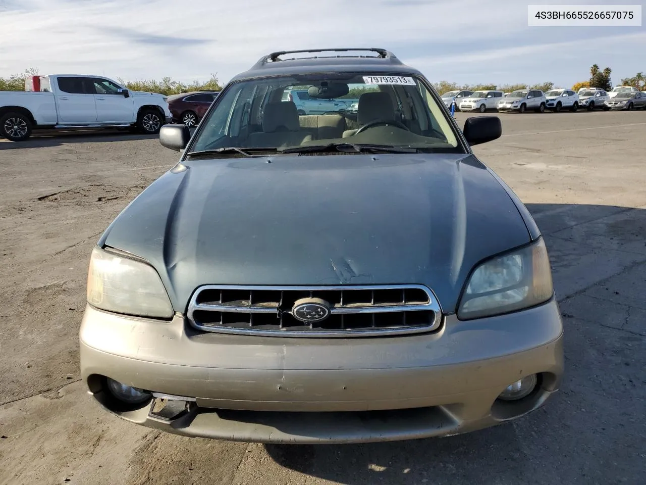 2002 Subaru Legacy Outback VIN: 4S3BH665526657075 Lot: 79793513