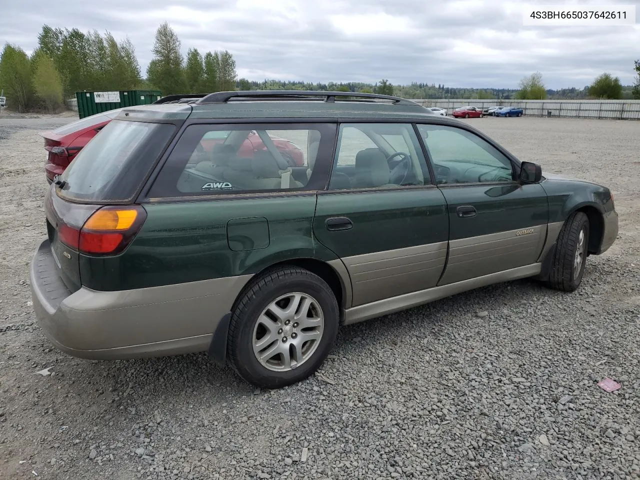 4S3BH665037642611 2003 Subaru Legacy Outback