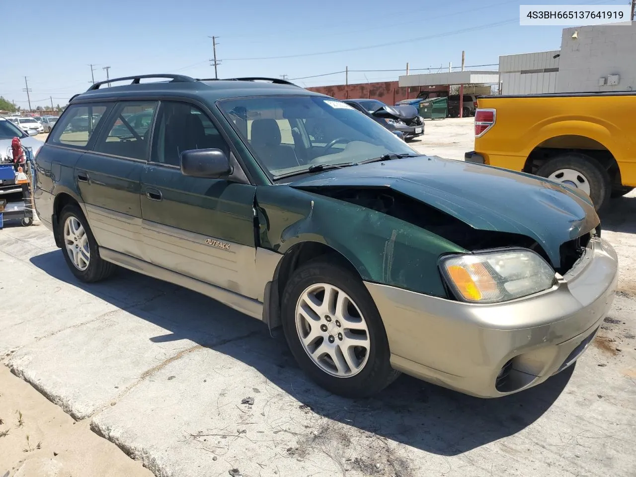 2003 Subaru Legacy Outback VIN: 4S3BH665137641919 Lot: 52769234