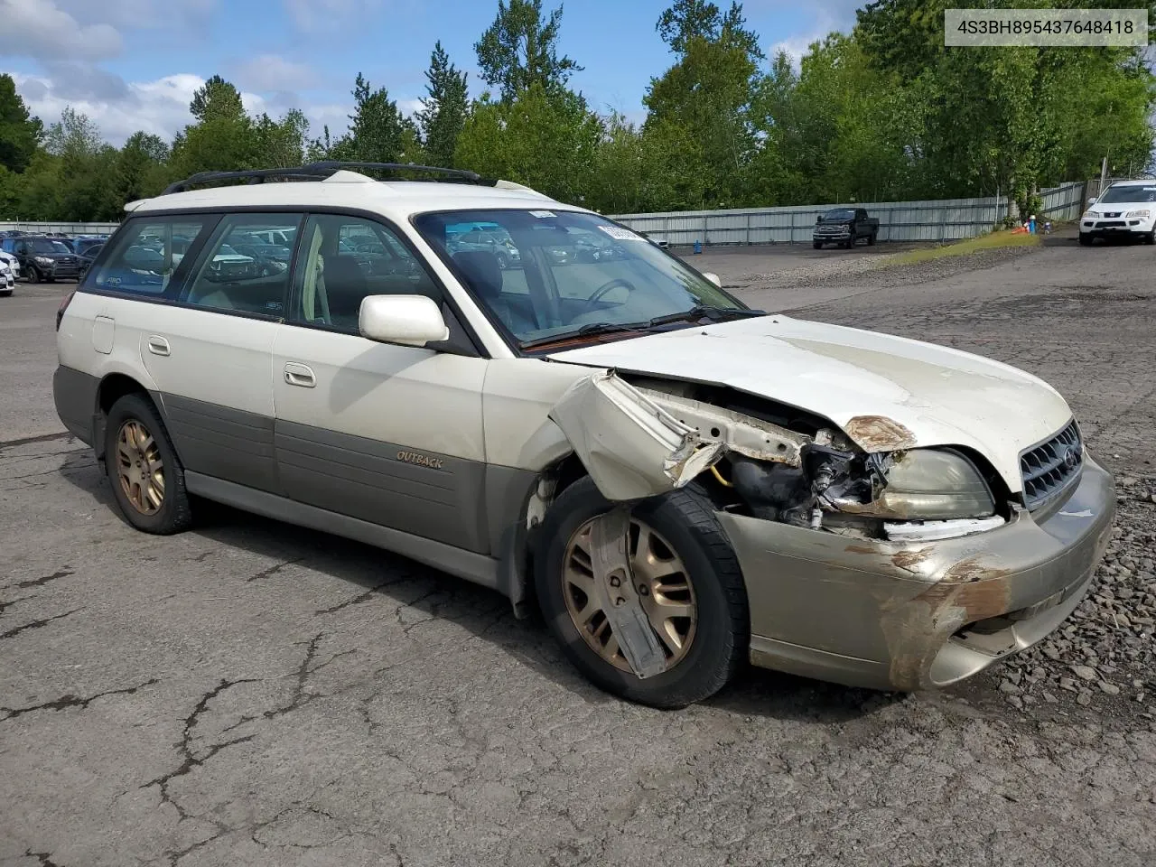 2003 Subaru Legacy Outback H6 3.0 Special VIN: 4S3BH895437648418 Lot: 53976564