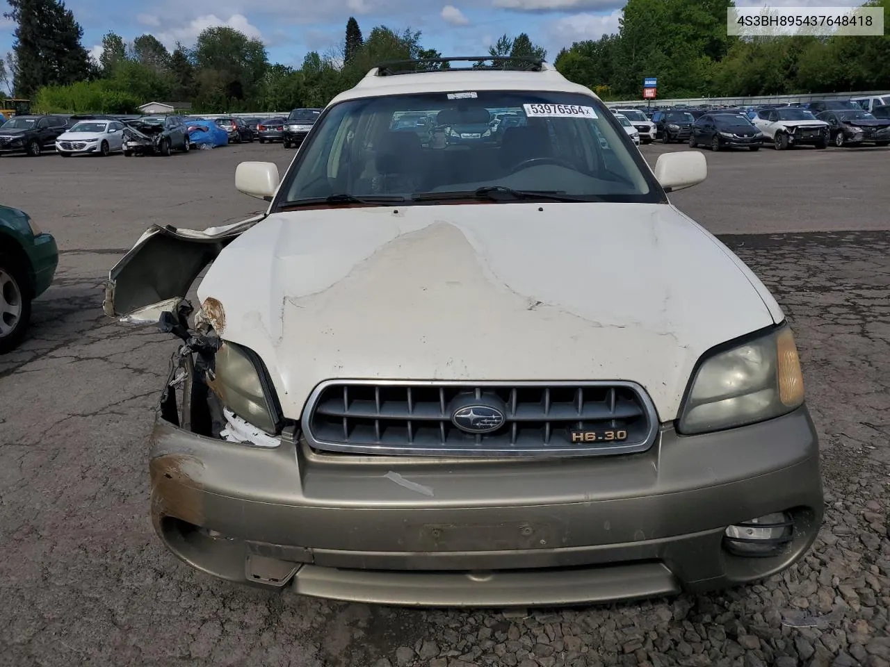 2003 Subaru Legacy Outback H6 3.0 Special VIN: 4S3BH895437648418 Lot: 53976564